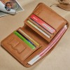 Wallet men's new top layer cowhide vertical wallet cowhide leather wallet short vintage youth wallet 