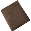 Head layer cowhide men's short wallet, retro men's leather wallet, horizontal multi slot leather wallet, card bag 