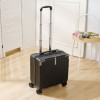 Small suitcase for women and men, 18 inch lightweight boarding password box, student travel trolley box, leather box 