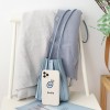 Sweet pleated shoulder bag, simple and pleated mini phone bag, stylish and casual soft leather crossbody small bag 