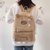 Soft and Warm Autumn/Winter Backpack Cute Student Backpack Plush Women's Bag 