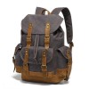 Backpack for men and women, outdoor sports travel bag, waxed canvas waterproof travel computer bag 