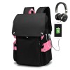 Campus male and female student backpacks, anti-theft, large capacity backpacks, men's bags, 15.6-inch computer bags 