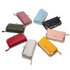 Candy colored fashionable large capacity mobile phone bag, women's lock buckle, women's wallet bag, square PU leather change handbag, hand-held small bag 