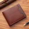 Men's Short Wallet Autumn and Winter New Simple and Casual Folding Short Handbag with Multiple Card Positions for Men's ID Handbag 