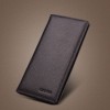 Wallet men's long leather new top layer cowhide belt zipper wallet multifunctional thin leather wallet card bag 