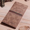 Thin wallet, long men's wallet, student leisure splicing, soft surface multi card slot card, foreskin clip 