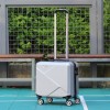Password box, small 20 inch lightweight boarding suitcase, men's small suitcase, women's 18 inch travel leather suitcase 