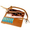 Retro Crazy Horse Leather Men's Wallet Genuine Leather Soft Long Cowhide Wallet Leather Clip 