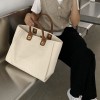 Minimalist Canvas Handheld Women's Bag Autumn/Winter Trendy Fashion Women's Bag Tote One Shoulder Trendy Chain 