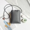 Vertical mobile phone bag for women, fashionable and minimalist small shoulder bag, mini diagonal cross small bag 