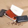 Men's wallet, men's mobile phone bag, youth minimalist zipper, colored top layer, cowhide wallet 