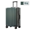 Aluminum frame suitcase, female trolley box, male business 20 inch boarding password, luggage, travel suitcase, leather box, durable 