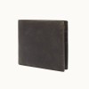 Retro Crazy Horse Skin Genuine Leather Wallet Short Men's Money Clip, Hand Holding Zero Wallet, Multi functional USD Card Clip Bag 