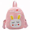 Children's backpack cartoon bunny canvas bag kindergarten children's backpack girl backpack 