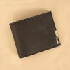 Men's Short Wallet Youth Men's Horizontal Multi slot Money Clip Trendy Card Bag 