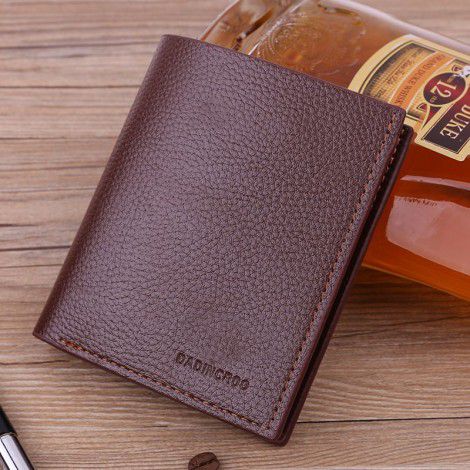 Men's PU Wallet Short Fashionable Multi slot Leather Bag Horizontal and Vertical Zipper Wallet Change Card Bag 