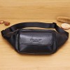 Men's multifunctional waist bag leather messenger waist bag Korean version tide men's chest bag head leather mobile phone waist bag certificate bag 