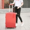 Trolley box, suitcase, travel box, universal wheel zipper, 20, sturdy, durable, password leather box, 24 inches, for both male and female students 