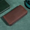 New Trendy Men's Handbag Crazy Horse Cowhide Phone Bag Multi functional Large Capacity Wallet Outdoor Leather Handbag 