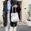 Stone patterned bucket shoulder bag with personalized print diagonal cross women's zero wallet 