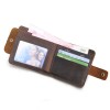 Head layer Crazy Horse Leather Cowhide Men's Retro Practical Hand held Iron Chain Short Wallet Wallet Wallet Wallet Wallet 