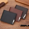 Men's Short Wallet Korean Edition Iron Edge Youth Men's Horizontal Multi Card Wallet Trendy Card Bag 