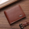 Men's Wallet Short Korean Version Large Capacity Multi functional Wallet Ultra Thin New Card Bag Soft Leather 