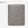 Men's Wallet Short Multi functional Zipper Vertical Small Wallet Multi functional Mini Change Bag Youth Wallet 