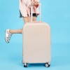 Trolley box, suitcase, travel box, universal wheel zipper, 20, sturdy, durable, password leather box, 24 inches, for both male and female students 