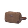 Casual Canvas Men's Handheld Bag Business Solid Color Handheld Bag Storage Key Wash Makeup Bag 