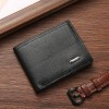 Men's Wallet Short Korean Version Large Capacity Multi functional Wallet Ultra Thin New Card Bag Soft Leather 