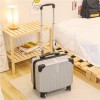 Password box, small 20 inch lightweight boarding suitcase, men's small suitcase, women's 18 inch travel leather suitcase 