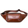 Men's multifunctional waist bag leather messenger waist bag Korean version tide men's chest bag head leather mobile phone waist bag certificate bag 