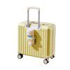 Can be boarded in a small suitcase, a small 18 inch women's suitcase, a travel mini password box, and a 20 inch non consignment trolley box 