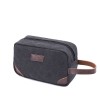 Casual Canvas Men's Handheld Bag Business Solid Color Handheld Bag Storage Key Wash Makeup Bag 