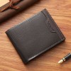 Men's Short Wallet Autumn and Winter New Simple and Casual Folding Short Handbag with Multiple Card Positions for Men's ID Handbag 