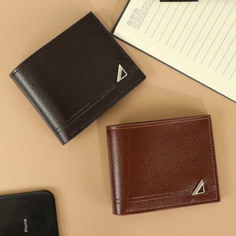 Wallet Men's PU Business Fashion Multi functional Card Bag Large Money Clip Multiple Card Positions Retro Money Clip 