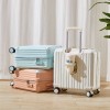 Can be boarded in a small suitcase, a small 18 inch women's suitcase, a travel mini password box, and a 20 inch non consignment trolley box 