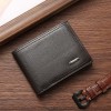 Men's Wallet Short Korean Version Large Capacity Multi functional Wallet Ultra Thin New Card Bag Soft Leather 