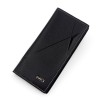 Medium length men's wallet, solid color PU leather letter wallet 