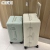 Large capacity luggage with 30 inch thick and sturdy aluminum frame travel box, male and female student trolley box, password leather case 