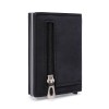 Wallet Credit Card Box Multi functional Metal Card Bag Men's Business Money Clip PU Card Clip 7-word Zipper 