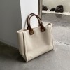 Minimalist Canvas Handheld Women's Bag Autumn/Winter Trendy Fashion Women's Bag Tote One Shoulder Trendy Chain 