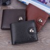 Men's Wallet Magnetic Buckle Wallet Zero Wallet Soft Face Litchi Pattern Wallet 