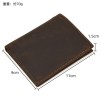 Men's wallet made of genuine leather, retro change, top layer, cowhide, 20% off 