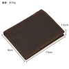 Men's wallet made of genuine leather, retro change, top layer, cowhide, 20% off 