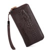 Men's Long Wallet Zipper Handbag Small Handbag Mobile Zero Wallet PU Leather Wallet 