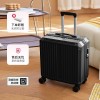 Small luggage box for women, small and lightweight 18 inch boarding trolley box for men, aluminum frame travel box 