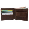 Men's minimalist wallet, horizontal change bag, two fold money clip 